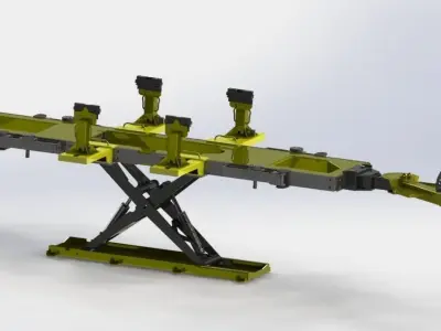 CAR chassis repair lift 3D model