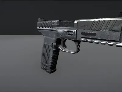 A Simple Pistol Free 3D model