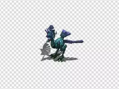 Organ bird   game bird   Low-poly 3D model