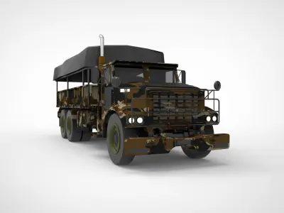 Military truck type A 3D model