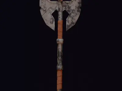 Old Axe Battle 3D model