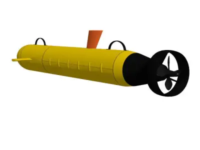 Unmanned Underwater Vehicle 3D model