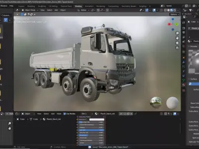 Mercedes Arocs 8X6 Tipper 3D model