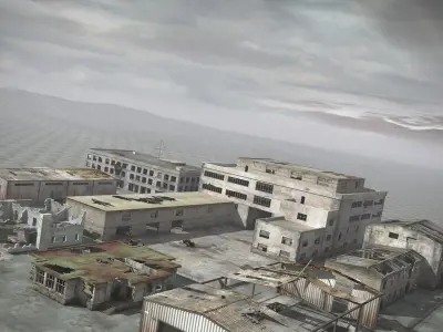 Ruin Destroyed Building City 3D model