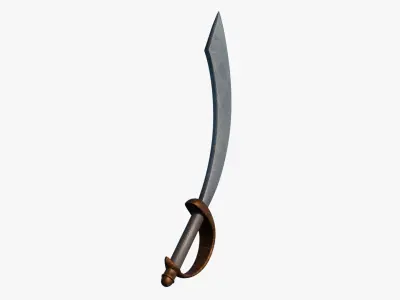 Pirate Sword 3D model get