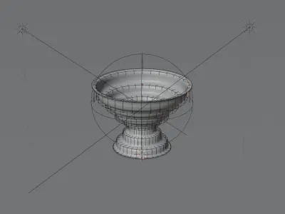 The Antique Copper Barbeque 3D model