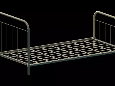Vintage Iron Twin Sized Bed Free 3D model