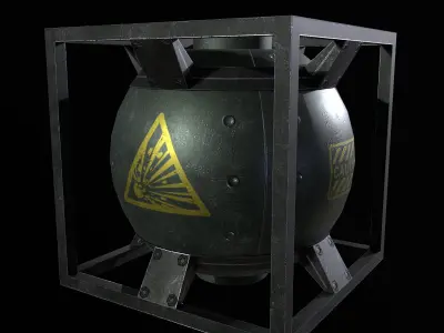 Tank for Liquids PBR Low-poly 3D model