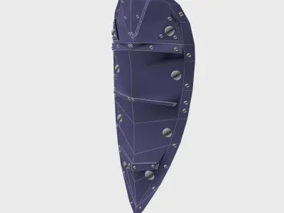 SHIELD scissor blade Low-poly 3D model