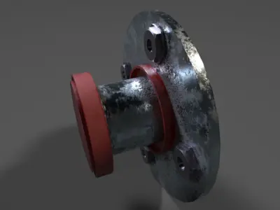 Emergency Stop Button  Low-poly 3D model