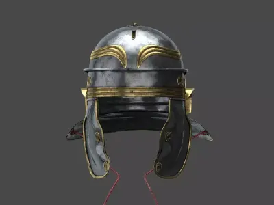 Roman helmet Low-poly 3D model buy