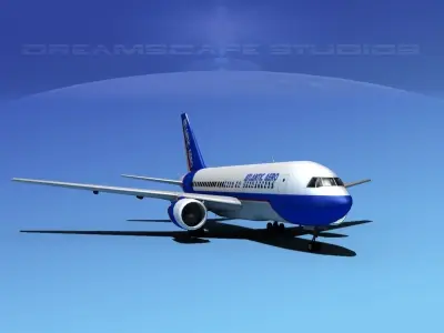 Boeing 767-100 Atlantic Aero 3D model