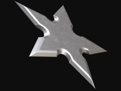Shuriken  Low-poly 3D model