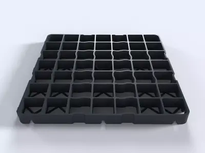 Industrial Plastic Pallet Floor Grid 3D model