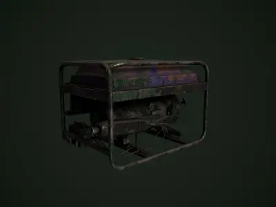 Old generator Free low-poly 3D model