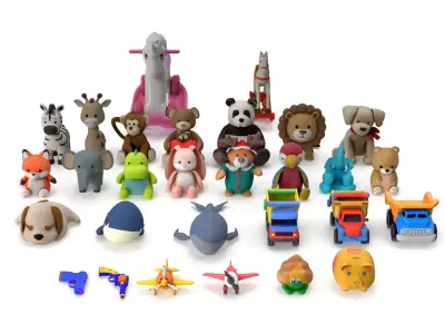 Childrens Toys Pack 1 3D model