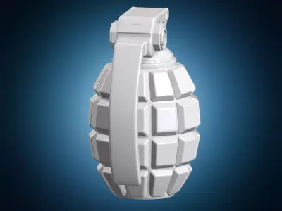 Sci-Fi Grenade 3D Print Model 3D print model