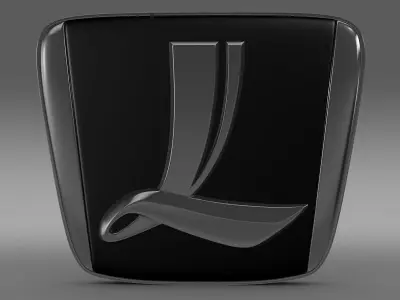 luxgen logo 3D model by Sergey