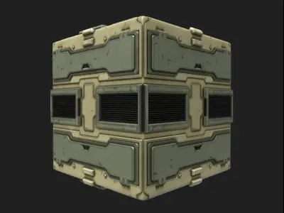 Sci-Fi Panel PBR  Texture