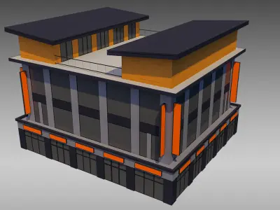 Commercial Building 005 3D model