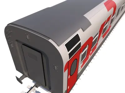 Coach Passenger Wagon Standart 3D model