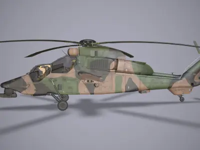  EC-665 Tiger ARH Australia Basic Animation Low-poly 3D model