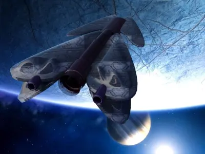 Spaceship Sci-fi 3D Spaceship Sci-Fi  NFT  Free low-poly 3D model