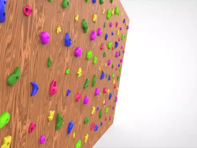 Bouldering wall  3D model
