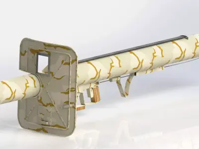 Panzerschreck grenade launcher 3D model