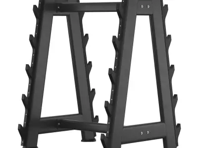 E-7055 Barbell Rack 3D model