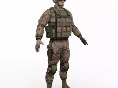 US Army Delta Force 3D model