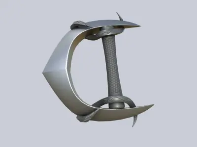 Alien tech weapon Low-poly 3D model get