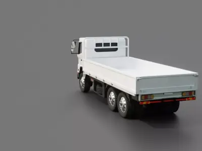 Hino Jumbo Ranger FM 320 Flatbed Truck 3D model