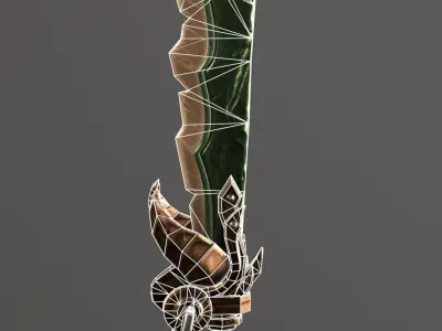 Sword Free low-poly 3D model 26