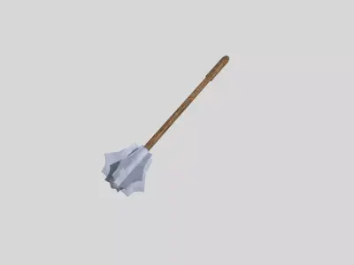 low poly mace 2 shovel Low-poly 3D model