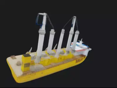 Jumbo heavy load vessel  3D model