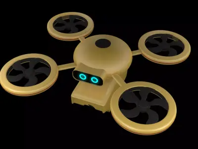 Delivery Drone 3D model by dibacgi