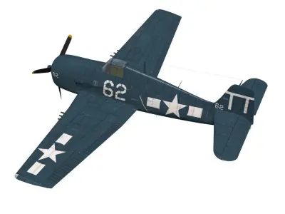 Grumman F6F Hellcat 3D model get