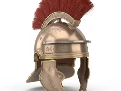 ancient roman helmet 3d model 3D model
