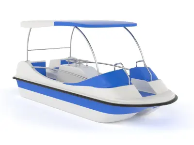 Fiberglass Pedal Boat 3D model