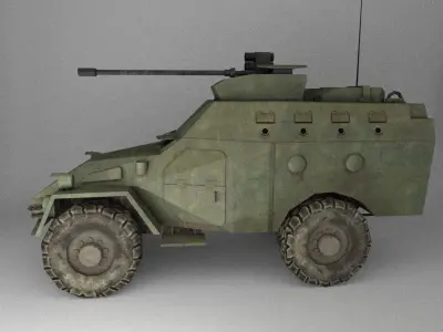 APC Army Tab Low Poly Low-poly 3D model