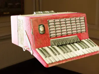 Weltmeister Stella 80 Bass Accordion Low Poly Low-poly 3D model