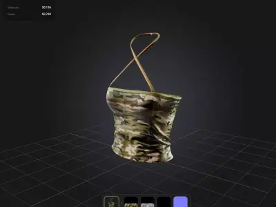 Military Top PBR 4k Low-poly 3D model