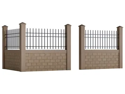 Fencing 48 3D model