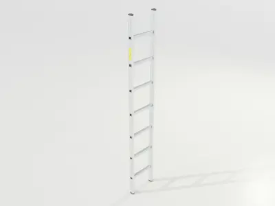 Aluminum Ladder 3D model