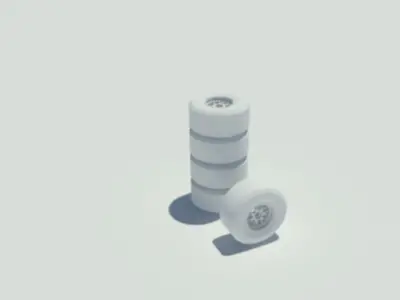 Pirelli tyre for dry weather conditions 3D model