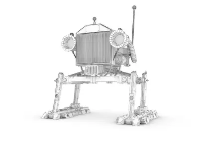 Funny Robot Character 3D model 13