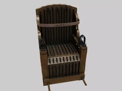 Iron Chair Torture Device 3D model