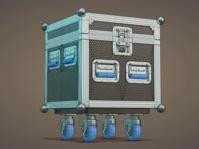 Flight Case Low-poly 3D model