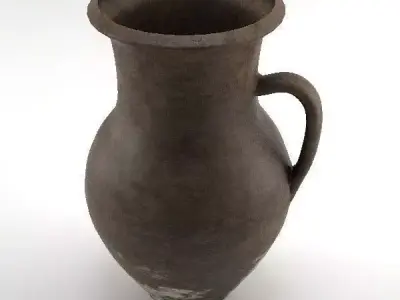 Claypot ancient greek jug 3D model